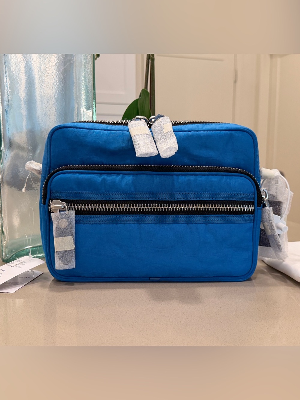 Coach Dakota Crossbody in Pacific Blue Signature Nylon NWT